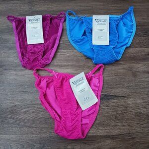 3 Van Dale Charmeuse String Bikini Panties Size 5 New with tags Vandale